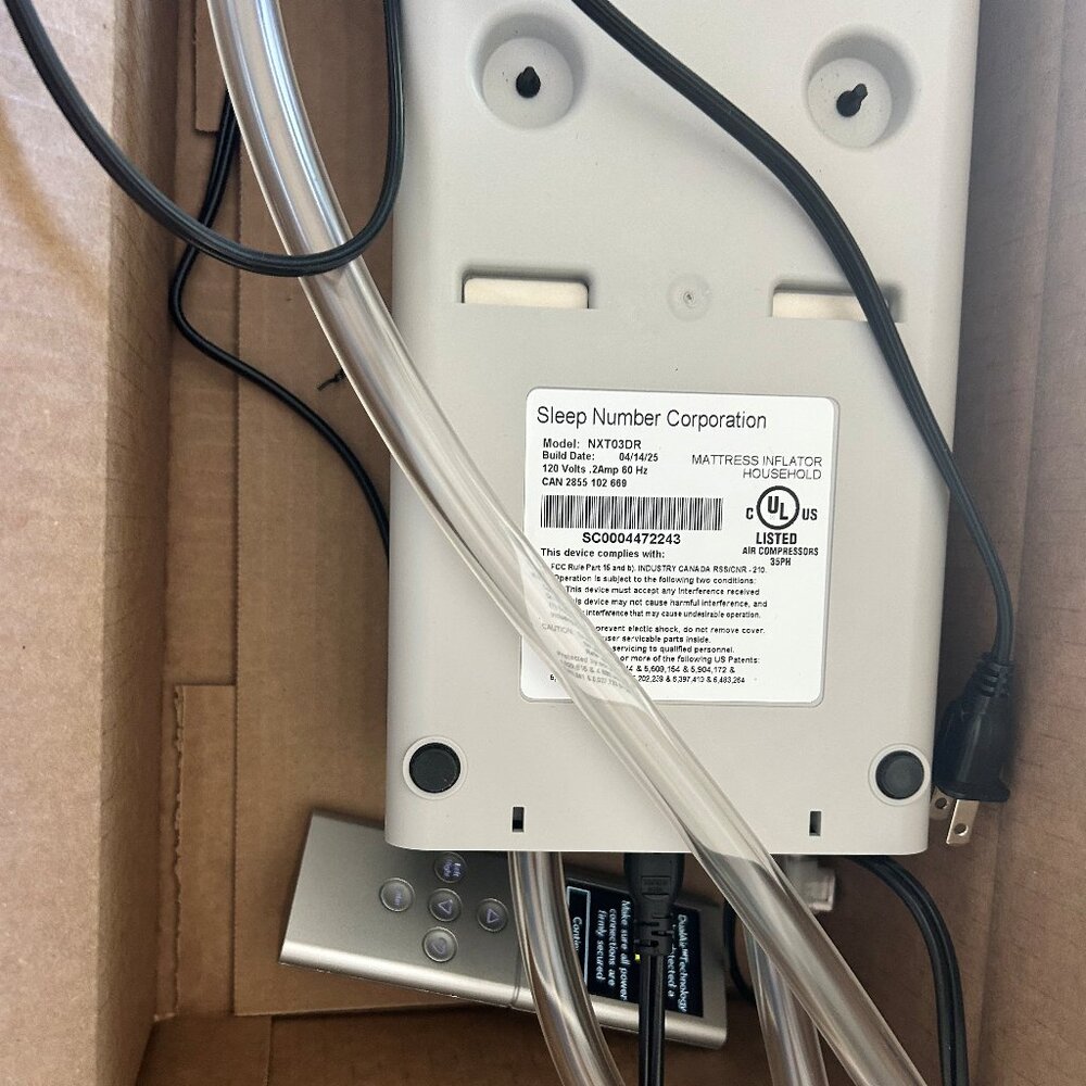 Sleep number mattress inflator pump Model NXT03DR